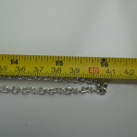 Green Owl 2" Pendant Silver Tone Chain Necklace Rhinestone Plus Size Friendly - Picture 12 of 12